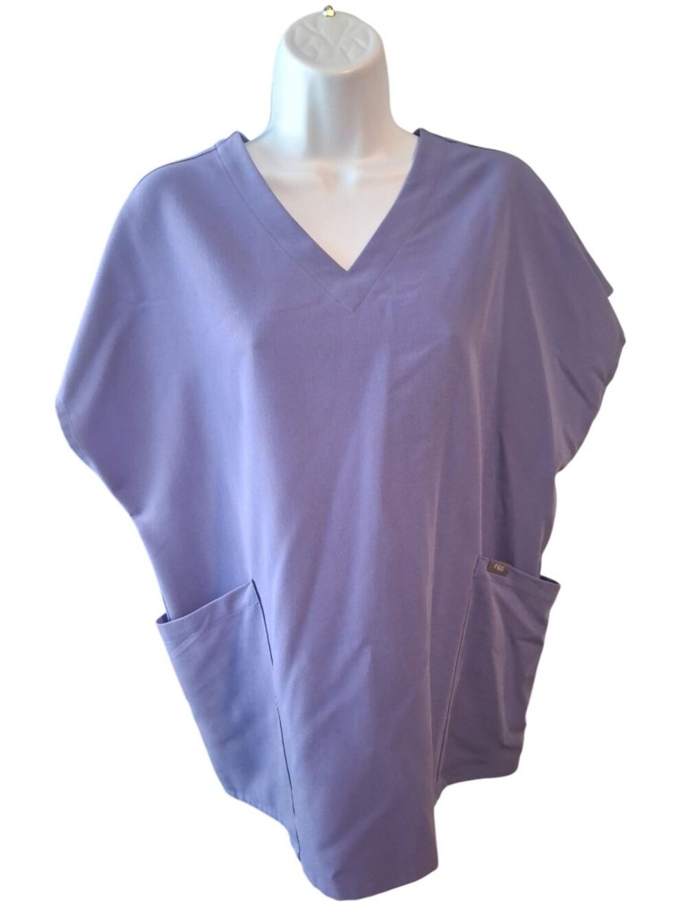 FIGS Scrub Set Womens Purple V Neck Top Cargo Pants Nurse Medical Workwear